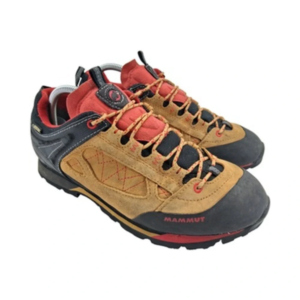 Mammut Ridge Low GTX Shoes Mens Size 9 Brown Waterproof Hiking Suede Trail